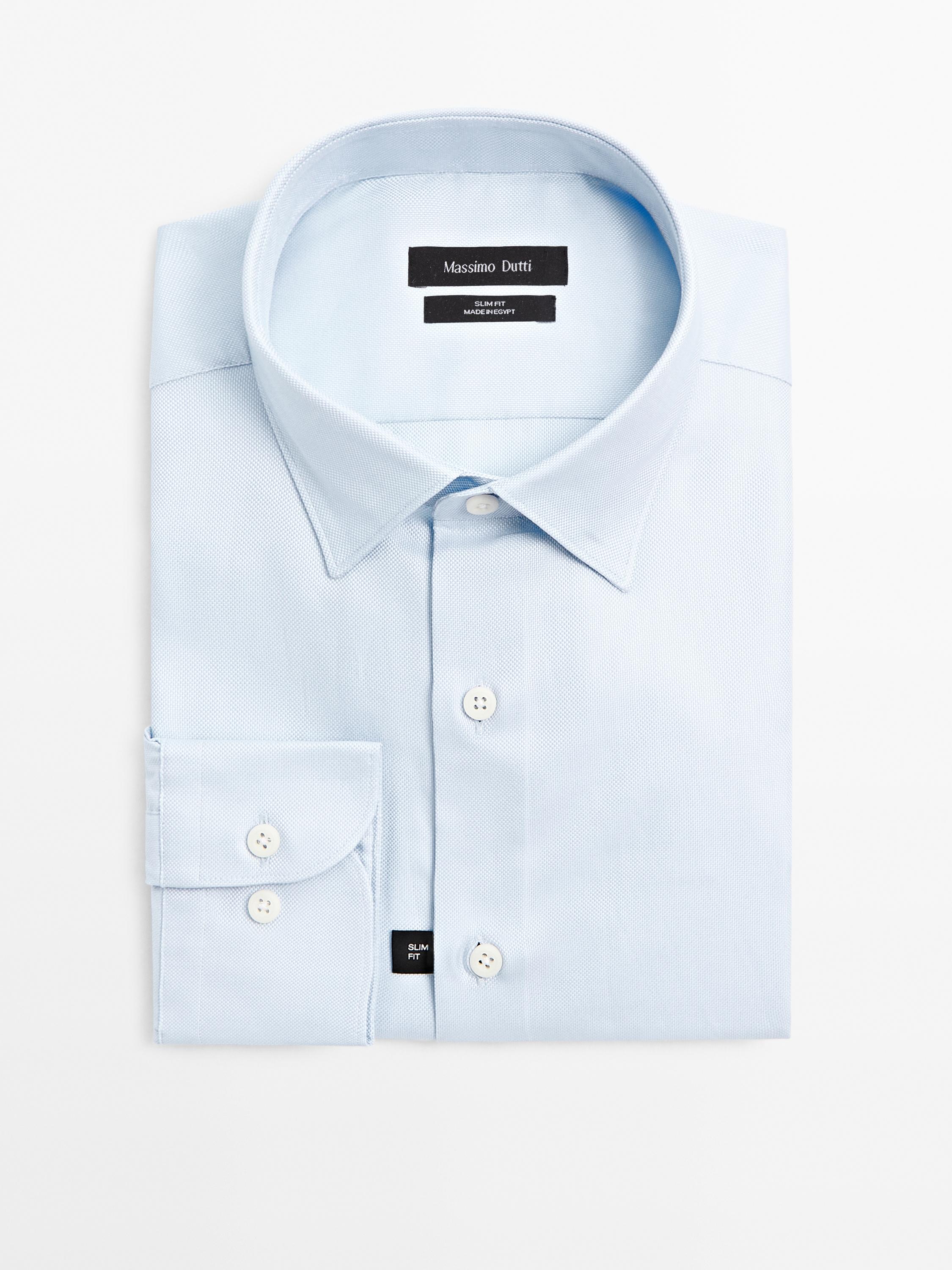 Slim fit 100% cotton Oxford shirt